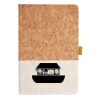Cork And Heathered Fabric Hardcover Journal 5.5" X 8.25" Thumbnail