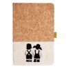 Cork And Heathered Fabric Hardcover Journal 5.5" X 8.25" Thumbnail