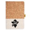 Cork And Heathered Fabric Hardcover Journal 5.5" X 8.25" Thumbnail