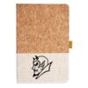 Cork And Heathered Fabric Hardcover Journal 5.5" X 8.25" Thumbnail