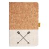 Cork And Heathered Fabric Hardcover Journal 5.5" X 8.25" Thumbnail