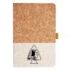 Cork And Heathered Fabric Hardcover Journal 5.5" X 8.25" Thumbnail
