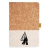 Cork And Heathered Fabric Hardcover Journal 5.5" X 8.25" Thumbnail