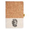 Cork And Heathered Fabric Hardcover Journal 5.5" X 8.25" Thumbnail