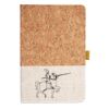 Cork And Heathered Fabric Hardcover Journal 5.5" X 8.25" Thumbnail