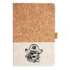 Cork And Heathered Fabric Hardcover Journal 5.5" X 8.25" Thumbnail