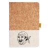 Cork And Heathered Fabric Hardcover Journal 5.5" X 8.25" Thumbnail