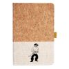 Cork And Heathered Fabric Hardcover Journal 5.5" X 8.25" Thumbnail
