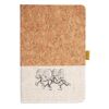 Cork And Heathered Fabric Hardcover Journal 5.5" X 8.25" Thumbnail