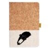 Cork And Heathered Fabric Hardcover Journal 5.5" X 8.25" Thumbnail