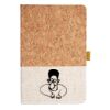 Cork And Heathered Fabric Hardcover Journal 5.5" X 8.25" Thumbnail
