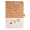 Cork And Heathered Fabric Hardcover Journal 5.5" X 8.25" Thumbnail