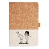 Cork And Heathered Fabric Hardcover Journal 5.5" X 8.25" Thumbnail