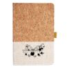 Cork And Heathered Fabric Hardcover Journal 5.5" X 8.25" Thumbnail