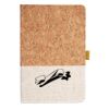 Cork And Heathered Fabric Hardcover Journal 5.5" X 8.25" Thumbnail