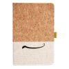 Cork And Heathered Fabric Hardcover Journal 5.5" X 8.25" Thumbnail
