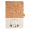 Cork And Heathered Fabric Hardcover Journal 5.5" X 8.25" Thumbnail