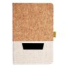Cork And Heathered Fabric Hardcover Journal 5.5" X 8.25" Thumbnail