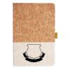 Cork And Heathered Fabric Hardcover Journal 5.5" X 8.25" Thumbnail