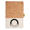Cork And Heathered Fabric Hardcover Journal 5.5" X 8.25" Thumbnail
