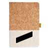Cork And Heathered Fabric Hardcover Journal 5.5" X 8.25" Thumbnail