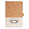 Cork And Heathered Fabric Hardcover Journal 5.5" X 8.25" Thumbnail