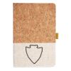 Cork And Heathered Fabric Hardcover Journal 5.5" X 8.25" Thumbnail