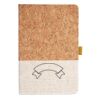 Cork And Heathered Fabric Hardcover Journal 5.5" X 8.25" Thumbnail