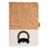 Cork And Heathered Fabric Hardcover Journal 5.5" X 8.25" Thumbnail
