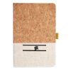 Cork And Heathered Fabric Hardcover Journal 5.5" X 8.25" Thumbnail