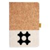 Cork And Heathered Fabric Hardcover Journal 5.5" X 8.25" Thumbnail