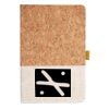 Cork And Heathered Fabric Hardcover Journal 5.5" X 8.25" Thumbnail