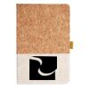 Cork And Heathered Fabric Hardcover Journal 5.5" X 8.25" Thumbnail