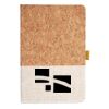 Cork And Heathered Fabric Hardcover Journal 5.5" X 8.25" Thumbnail
