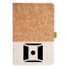Cork And Heathered Fabric Hardcover Journal 5.5" X 8.25" Thumbnail
