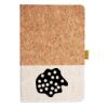 Cork And Heathered Fabric Hardcover Journal 5.5" X 8.25" Thumbnail