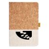 Cork And Heathered Fabric Hardcover Journal 5.5" X 8.25" Thumbnail