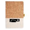 Cork And Heathered Fabric Hardcover Journal 5.5" X 8.25" Thumbnail