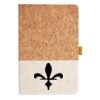 Cork And Heathered Fabric Hardcover Journal 5.5" X 8.25" Thumbnail