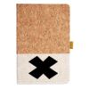 Cork And Heathered Fabric Hardcover Journal 5.5" X 8.25" Thumbnail