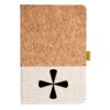 Cork And Heathered Fabric Hardcover Journal 5.5" X 8.25" Thumbnail