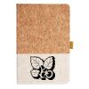 Cork And Heathered Fabric Hardcover Journal 5.5" X 8.25" Thumbnail