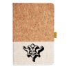Cork And Heathered Fabric Hardcover Journal 5.5" X 8.25" Thumbnail