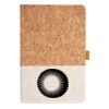 Cork And Heathered Fabric Hardcover Journal 5.5" X 8.25" Thumbnail