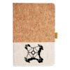 Cork And Heathered Fabric Hardcover Journal 5.5" X 8.25" Thumbnail