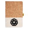Cork And Heathered Fabric Hardcover Journal 5.5" X 8.25" Thumbnail