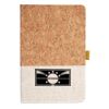 Cork And Heathered Fabric Hardcover Journal 5.5" X 8.25" Thumbnail