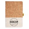 Cork And Heathered Fabric Hardcover Journal 5.5" X 8.25" Thumbnail
