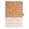 Cork And Heathered Fabric Hardcover Journal 5.5" X 8.25" Thumbnail