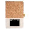 Cork And Heathered Fabric Hardcover Journal 5.5" X 8.25" Thumbnail